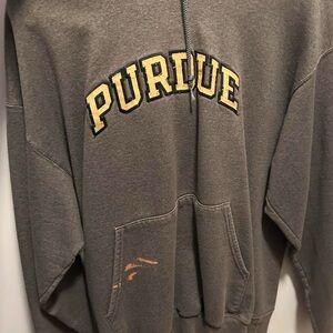 Embroidered purdue hoodie
